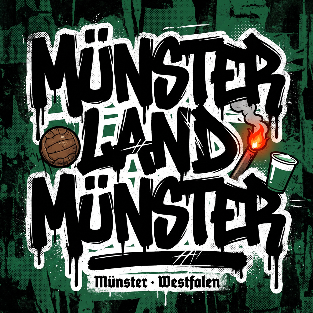 Fußball Aufkleber Münster kaufen – Vinyl Sticker für die Kurve, wetterfest