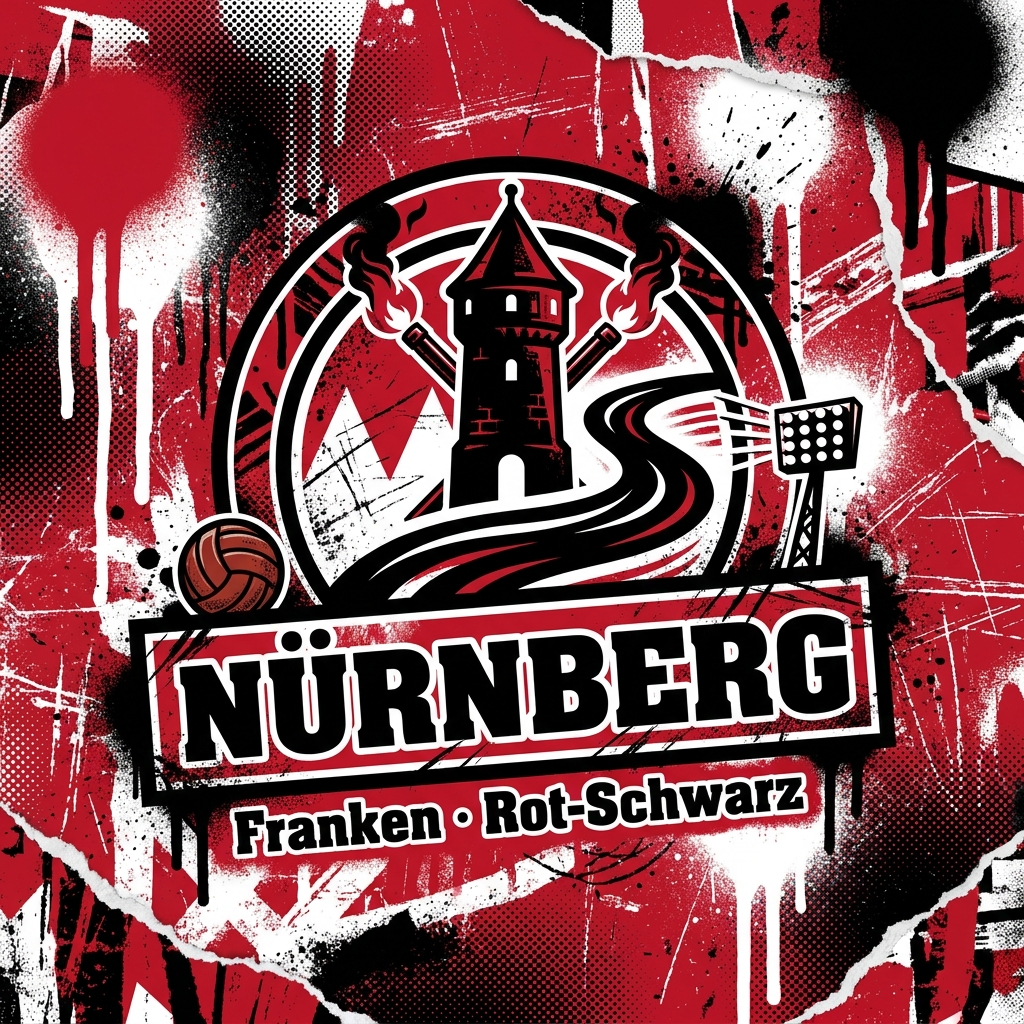 Nürnberg Fußball Sticker kaufen – Vinyl Sticker für die Kurve, wetterfest