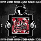 Nürnberg Fußball Sticker kaufen – Vinyl Sticker für die Kurve, wetterfest
