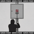 Nürnberg Fußball Sticker kaufen – Vinyl Sticker für die Kurve, wetterfest – mit Aufkleberstab