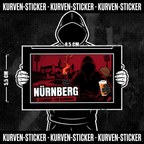 Fußball Sticker Nürnberg kaufen – Vinyl Sticker für die Kurve, wetterfest