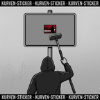 Fußball Sticker Nürnberg kaufen – Vinyl Sticker für die Kurve, wetterfest – mit Stickerstab