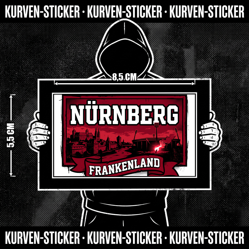 Nürnberg Ultra Aufkleber kaufen – Vinyl Sticker für die Kurve, wetterfest