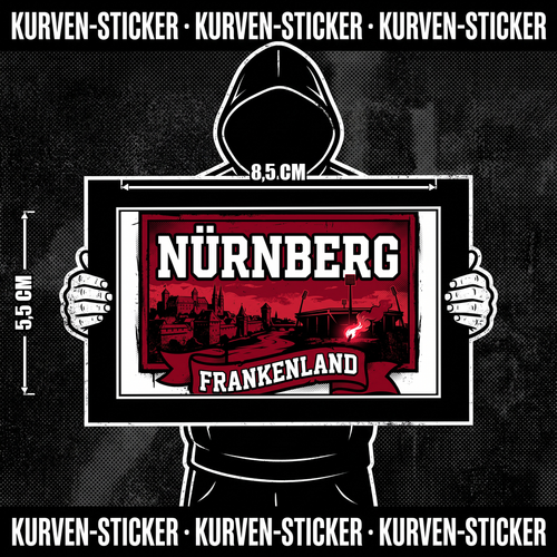 Nürnberg Ultra Aufkleber kaufen – Vinyl Sticker für die Kurve, wetterfest