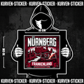 Fußball Aufkleber Nürnberg kaufen – Vinyl Sticker für die Kurve, wetterfest