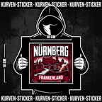 Fußball Aufkleber Nürnberg kaufen – Vinyl Sticker für die Kurve, wetterfest