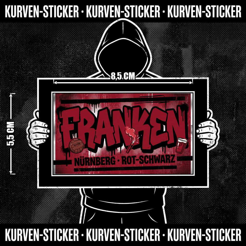 Ultra Aufkleber Nürnberg kaufen – Vinyl Sticker für die Kurve, wetterfest