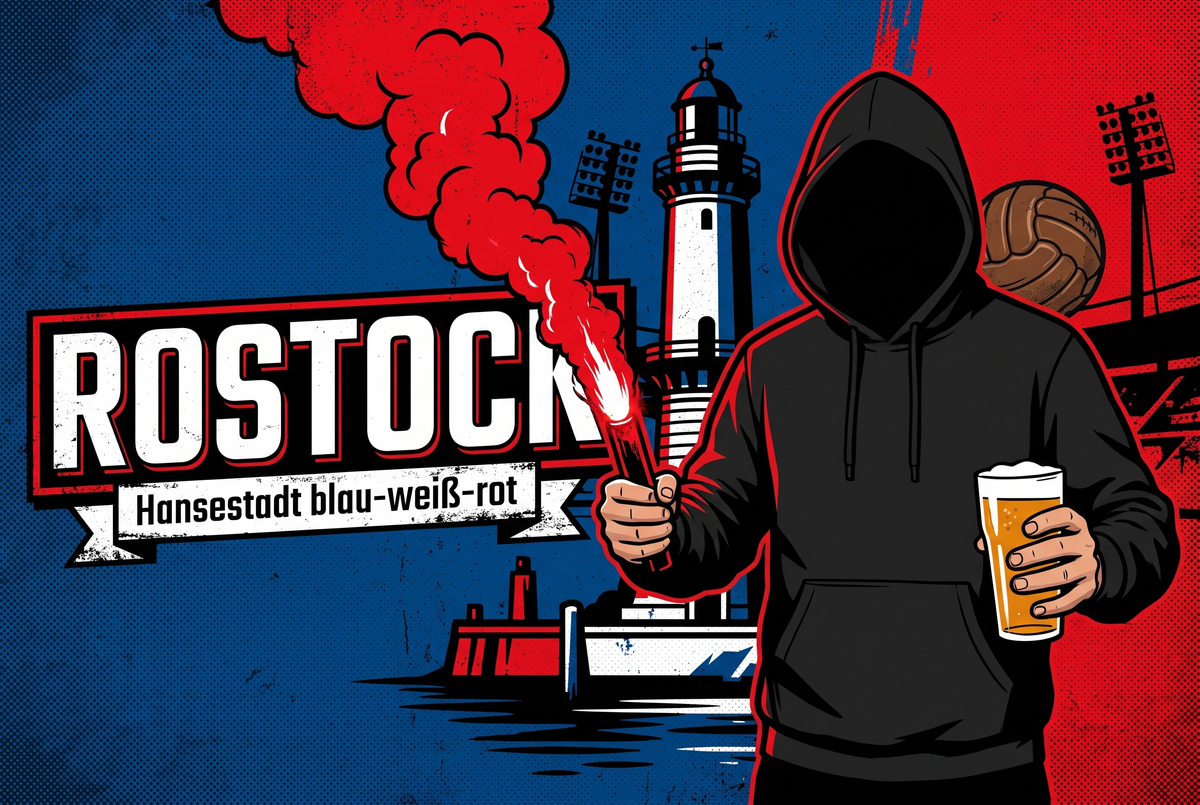 Ultra Rostock Aufkleber kaufen – Vinyl Sticker für die Kurve, wetterfest