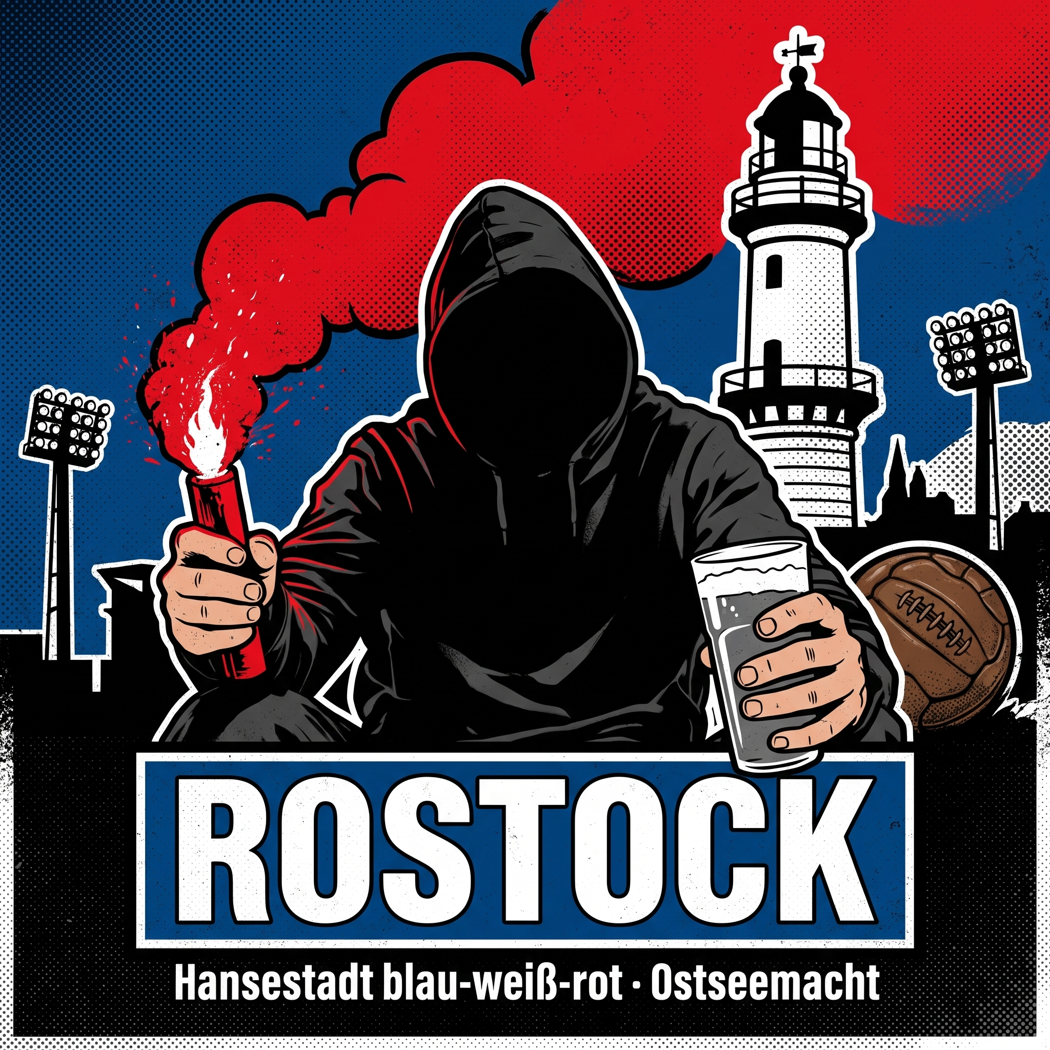 Rostock Ultra Sticker kaufen – Vinyl Sticker für die Kurve, wetterfest