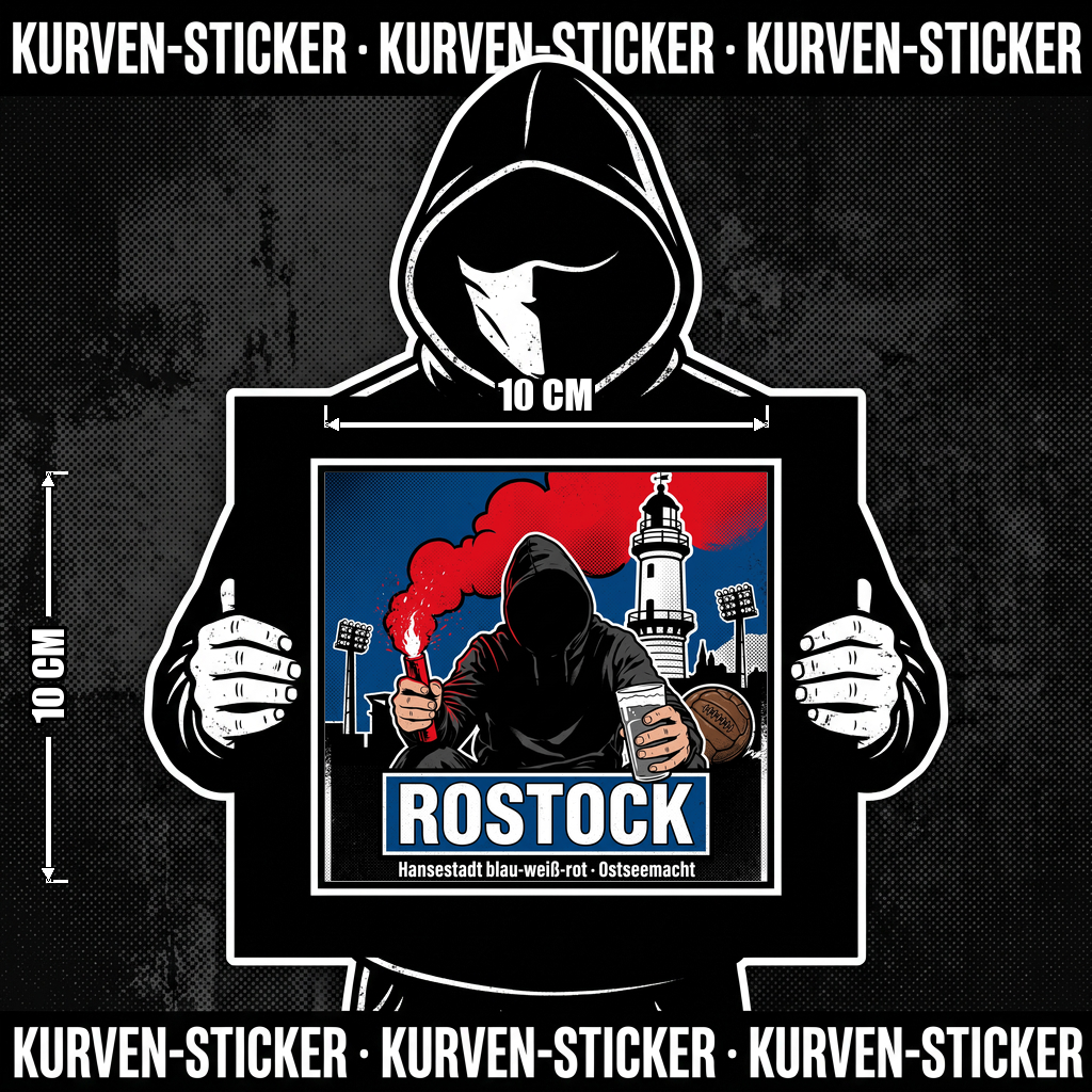 Rostock Ultra Sticker kaufen – Vinyl Sticker für die Kurve, wetterfest