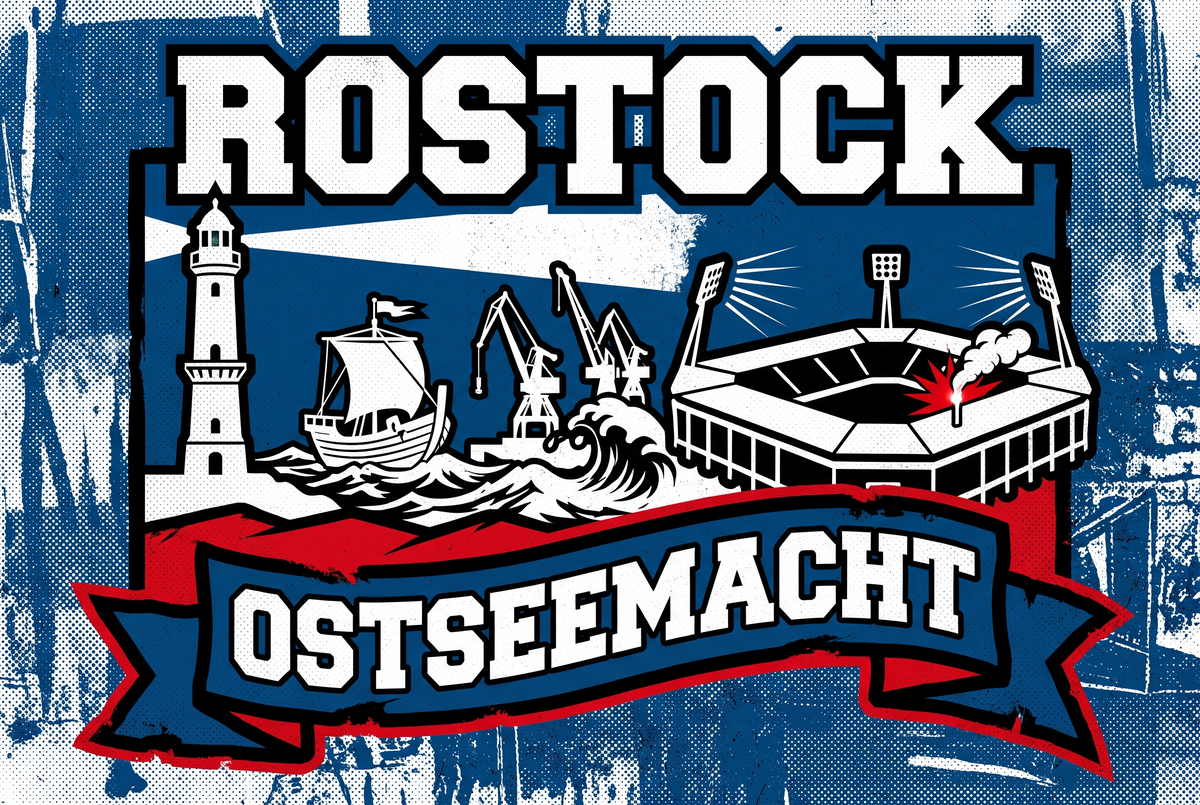 Ultra Aufkleber Rostock kaufen – Vinyl Sticker für die Kurve, wetterfest