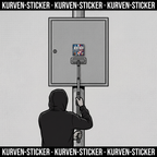 Rostock Ultra Aufkleber kaufen – Vinyl Sticker für die Kurve, wetterfest – mit Vinyl-Stickerstab