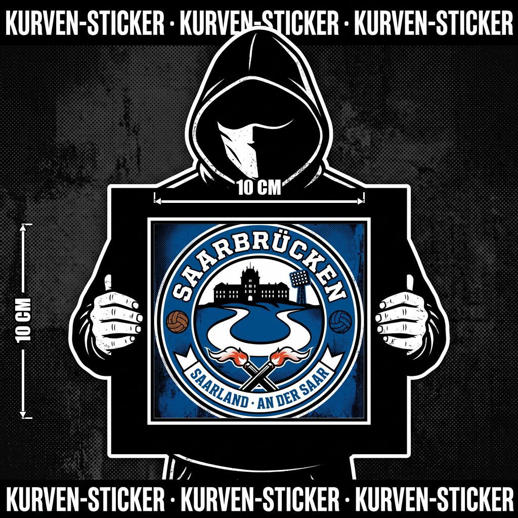 Fußball Saarbrücken Sticker kaufen – Vinyl Sticker für die Kurve, wetterfest
