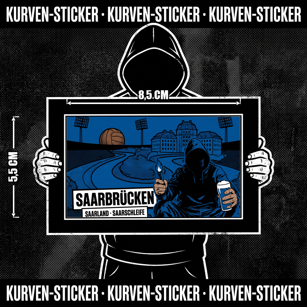 Ultra Aufkleber Saarbrücken kaufen – Vinyl Sticker für die Kurve, wetterfest