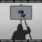 Ultra Aufkleber Saarbrücken kaufen – Vinyl Sticker für die Kurve, wetterfest – mit Stickerstab