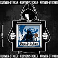 Saarbrücken Ultra Sticker kaufen – Vinyl Sticker für die Kurve, wetterfest