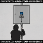 Fußball Aufkleber Saarbrücken kaufen – Vinyl Sticker für die Kurve, wetterfest – mit Vinyl-Stickerstab