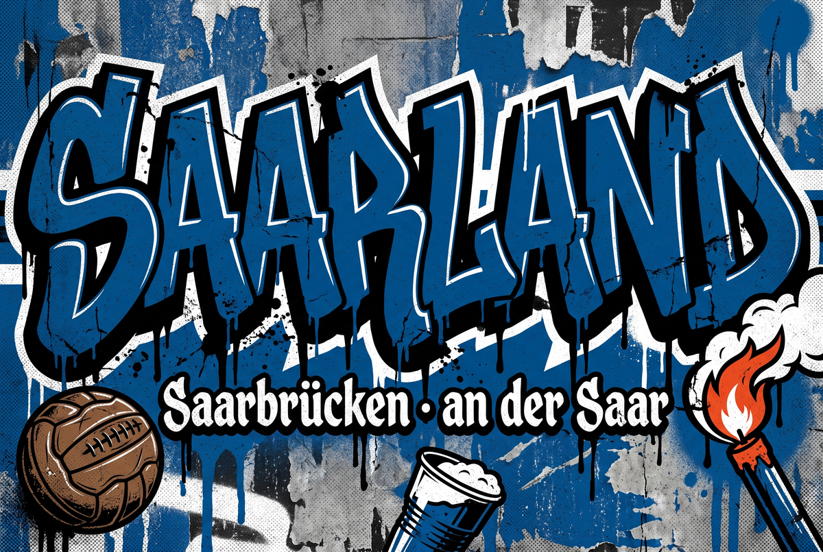 Saarbrücken Ultra Aufkleber kaufen – Vinyl Sticker für die Kurve, wetterfest