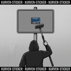 Saarbrücken Ultra Aufkleber kaufen – Vinyl Sticker für die Kurve, wetterfest – mit Teleskop-Applikator