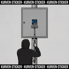 Saarbrücken Fußball Sticker kaufen – Vinyl Sticker für die Kurve, wetterfest – mit Sticker-Aufkleberstab