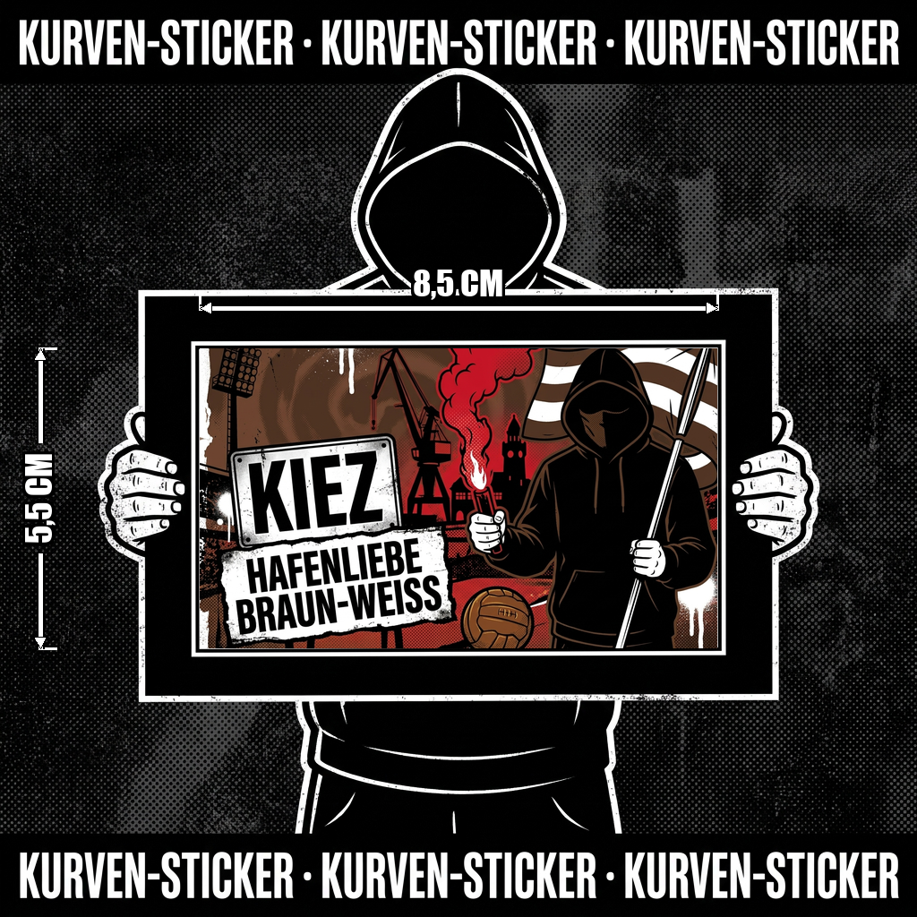 Ultra Sticker St. Pauli kaufen – Vinyl Sticker für die Kurve, wetterfest
