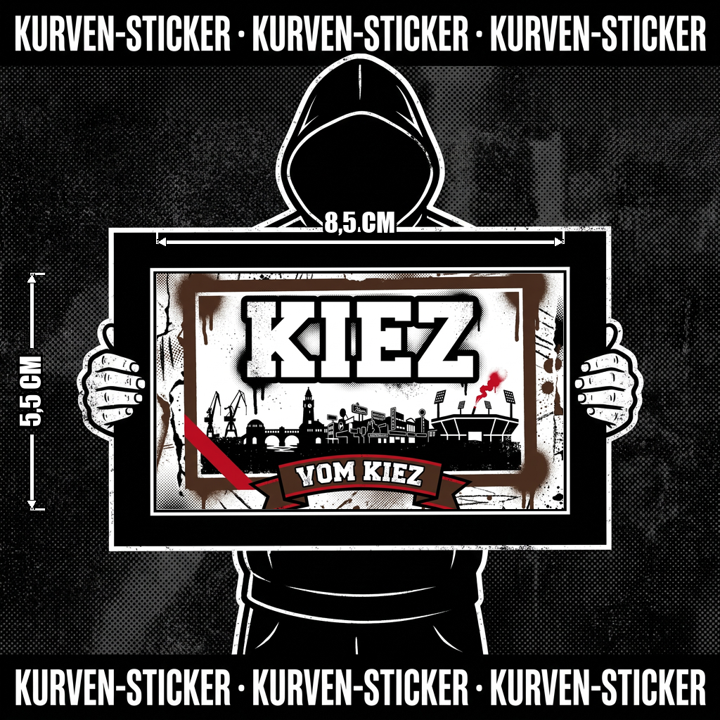 St. Pauli Fußball Aufkleber kaufen – Vinyl Sticker für die Kurve, wetterfest