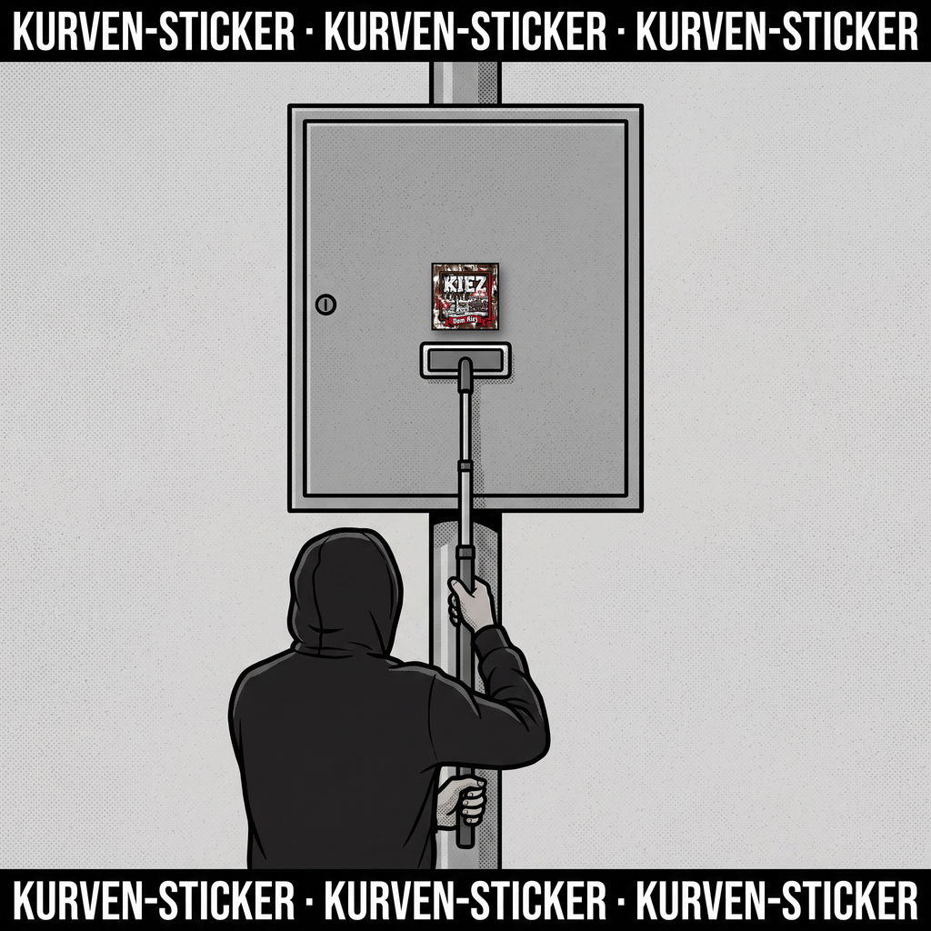 Ultra Aufkleber St. Pauli kaufen – Vinyl Sticker für die Kurve, wetterfest – mit 1m Teleskopstab