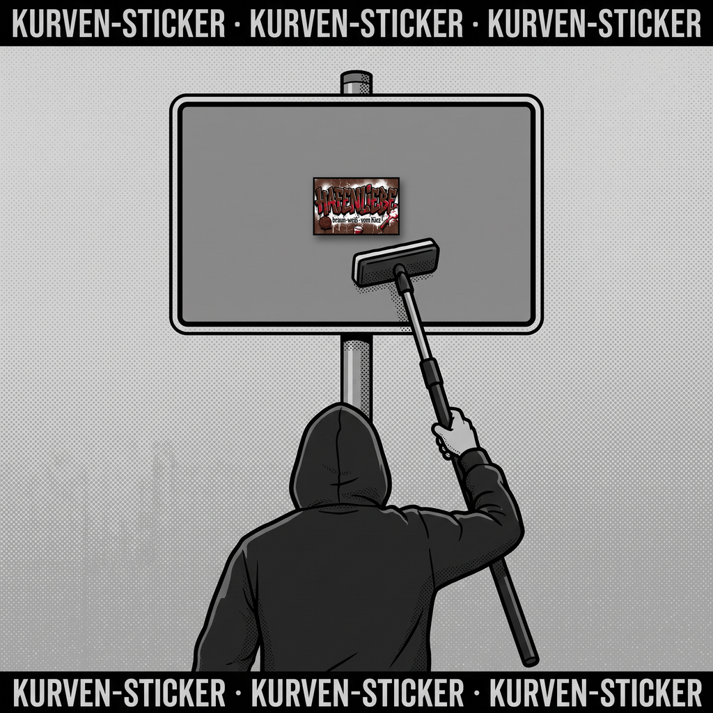 St. Pauli Ultra Sticker kaufen – Vinyl Sticker für die Kurve, wetterfest – mit 1m Aufkleberstab