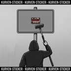 St. Pauli Ultra Sticker kaufen – Vinyl Sticker für die Kurve, wetterfest – mit 1m Aufkleberstab