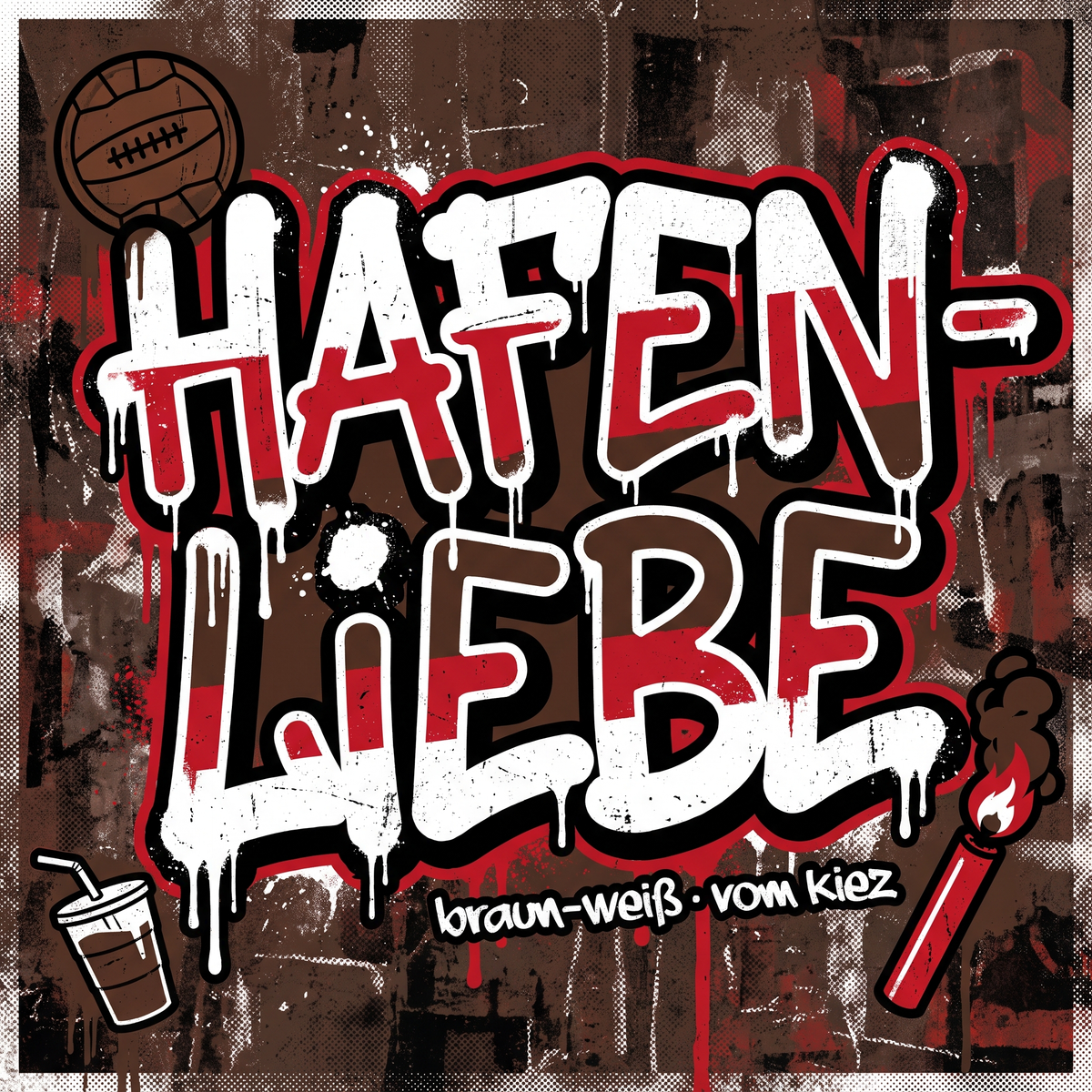St. Pauli Fan Aufkleber für die Kurve kaufen – Vinyl Sticker wetterfest