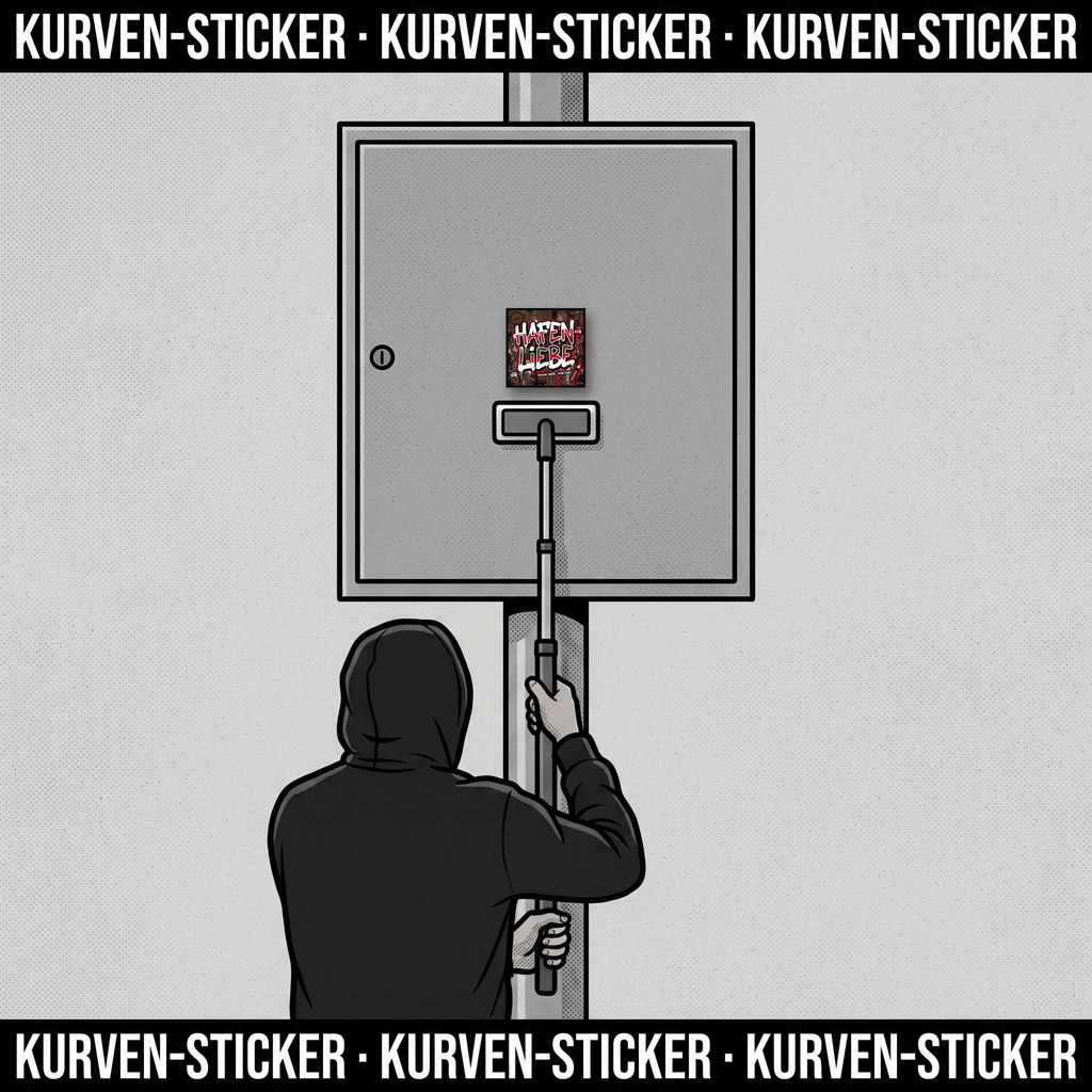 St. Pauli Fan Aufkleber für die Kurve kaufen – Vinyl Sticker wetterfest – mit Vinyl-Stickerstab