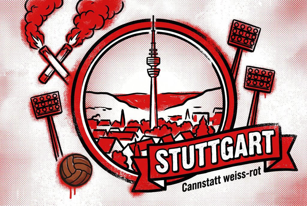 Fußball Sticker Stuttgart kaufen – Vinyl Sticker für die Kurve, wetterfest