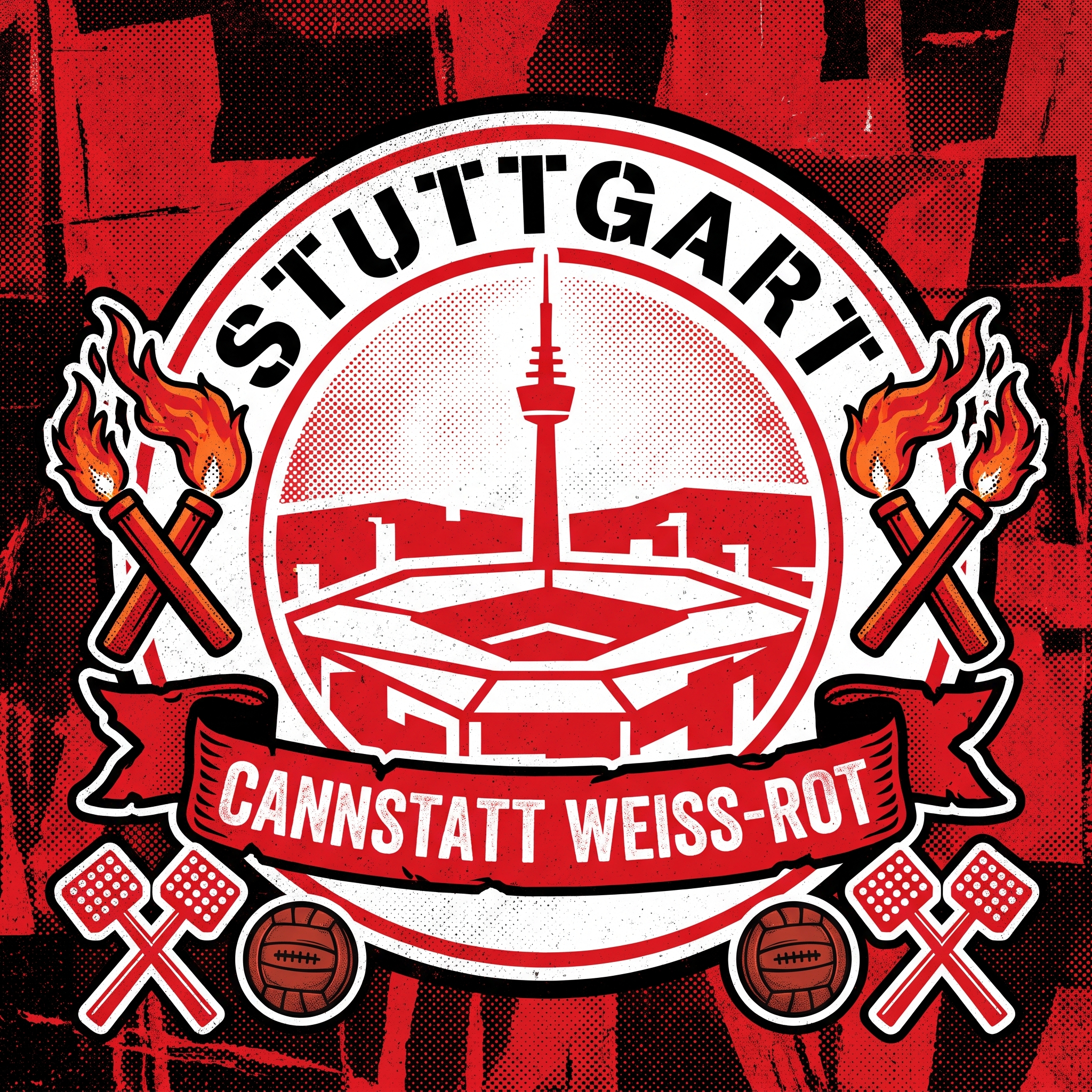 Stuttgart Fußball Sticker kaufen – Vinyl Sticker für die Kurve, wetterfest