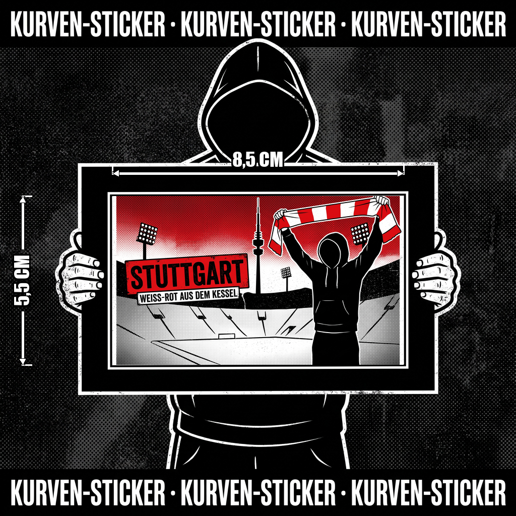 Stuttgart Ultra Sticker kaufen – Vinyl Sticker für die Kurve, wetterfest