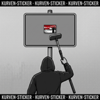 Stuttgart Ultra Sticker kaufen – Vinyl Sticker für die Kurve, wetterfest – mit Teleskopstab
