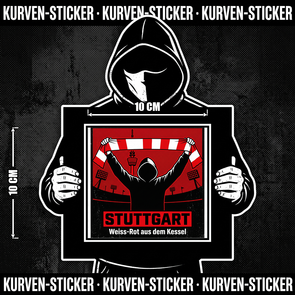 Ultra Aufkleber Stuttgart kaufen – Vinyl Sticker für die Kurve, wetterfest