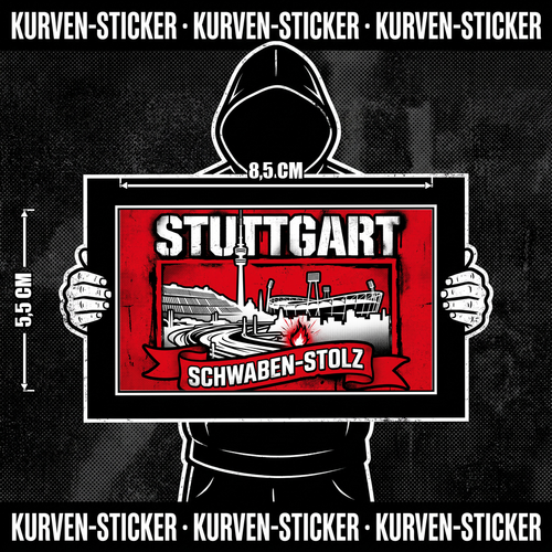 Ultra Sticker Stuttgart kaufen – Vinyl Sticker für die Kurve, wetterfest