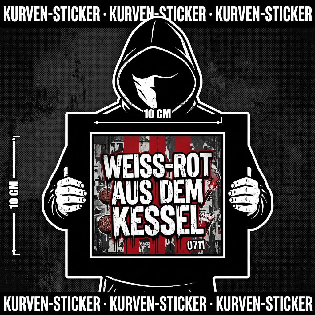 Stuttgart Fußball Aufkleber kaufen – Vinyl Sticker für die Kurve, wetterfest