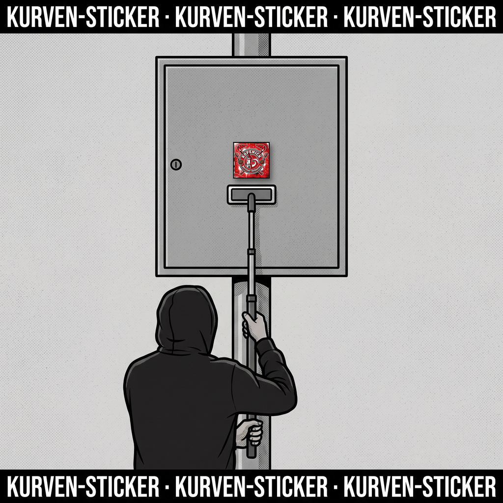 Berlin Fußball Aufkleber kaufen – Vinyl Sticker für die Kurve, wetterfest – mit Sticker-Aufkleberstab
