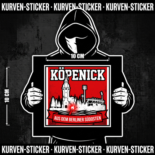 Fan Aufkleber Berlin für die Kurve kaufen – Vinyl Sticker wetterfest