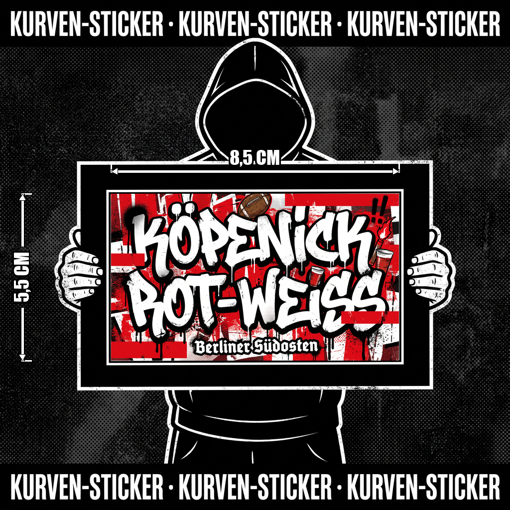 Fußball Aufkleber Berlin kaufen – Vinyl Sticker für die Kurve, wetterfest