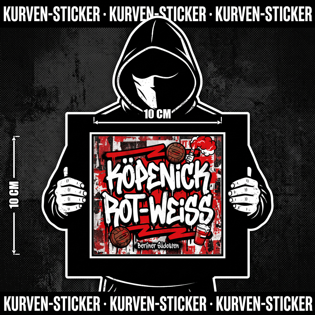 Berlin Fußball Sticker kaufen – Vinyl Sticker für die Kurve, wetterfest