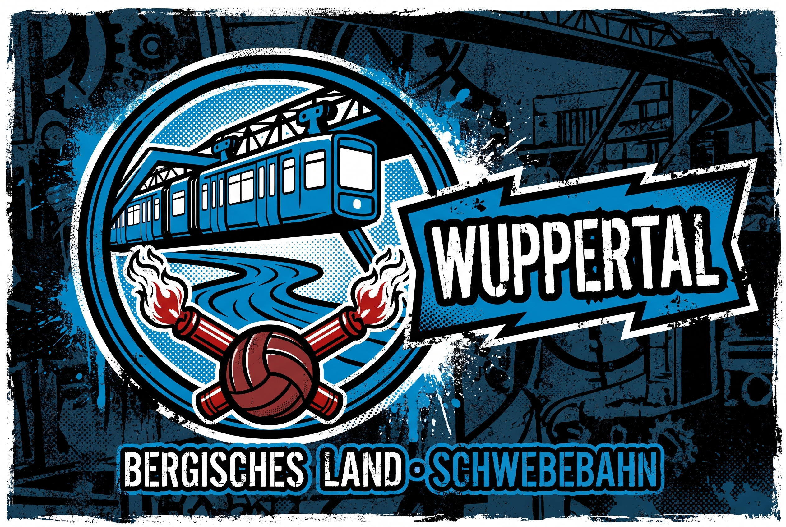 Wuppertal Fußball Sticker kaufen – Vinyl Sticker für die Kurve, wetterfest