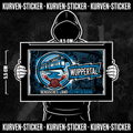 Wuppertal Fußball Sticker kaufen – Vinyl Sticker für die Kurve, wetterfest