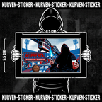 Wuppertal Ultra Aufkleber kaufen – Vinyl Sticker für die Kurve, wetterfest