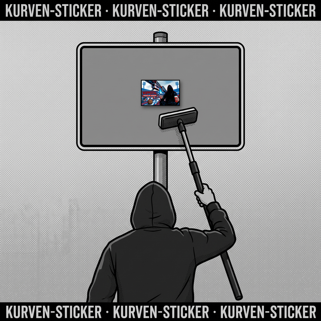 Wuppertal Ultra Aufkleber kaufen – Vinyl Sticker für die Kurve, wetterfest – mit Stickerstab
