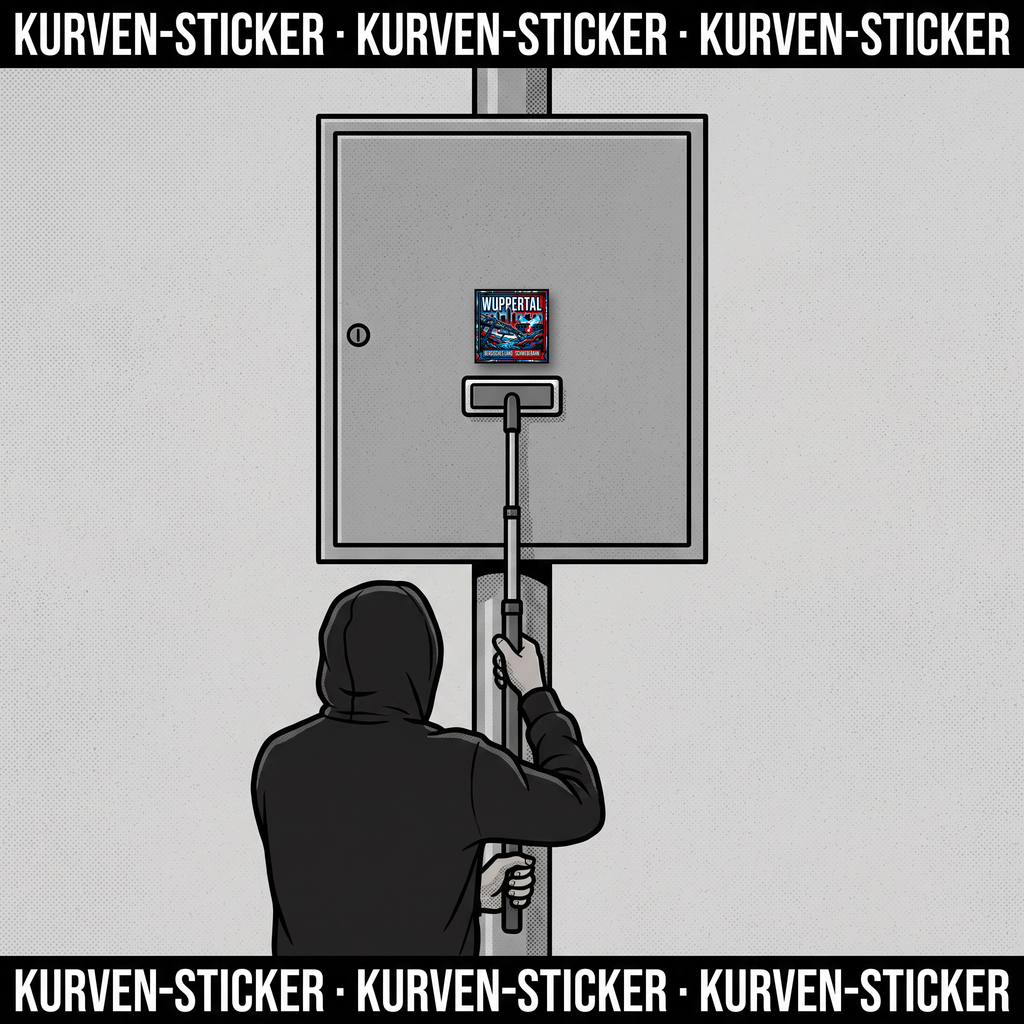 Ultra Sticker Wuppertal kaufen – Vinyl Sticker für die Kurve, wetterfest – mit Vinyl-Stickerstab