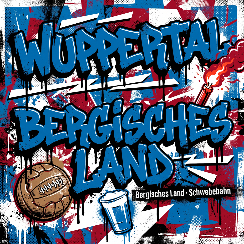 Fußball Aufkleber Wuppertal kaufen – Vinyl Sticker für die Kurve, wetterfest