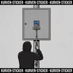 Fußball Aufkleber Wuppertal kaufen – Vinyl Sticker für die Kurve, wetterfest – mit Sticker-Aufkleberstab